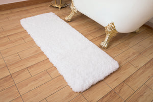 Rally Rugs M2-Soft Luxurious Shaggy Microfiber Bath Rug, Padded with Thick Memory Foam