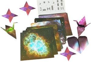 Premium Origami Paper 150 Sheets 25 Designs of Hubble Space Telescope Pictures